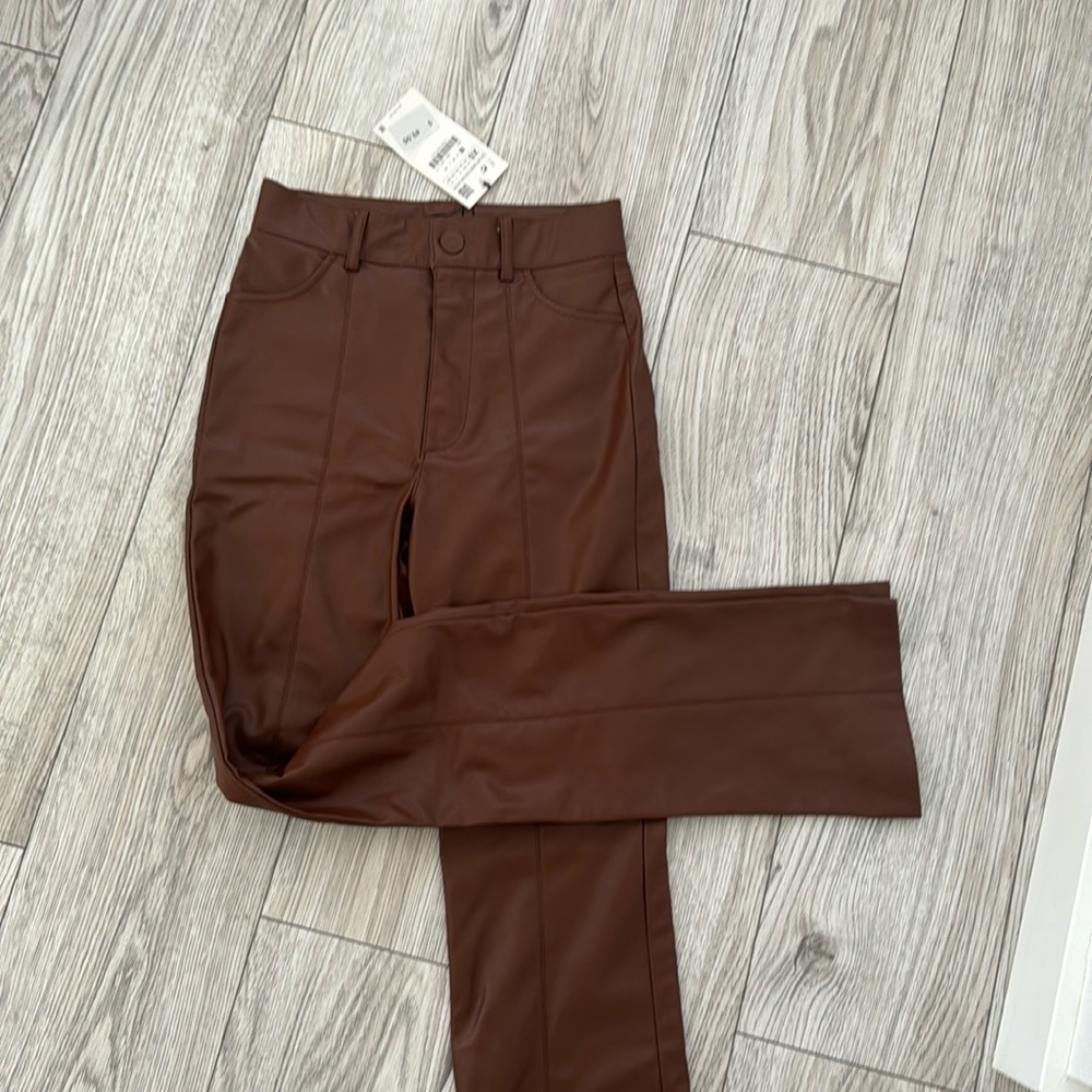 Zara leather pants